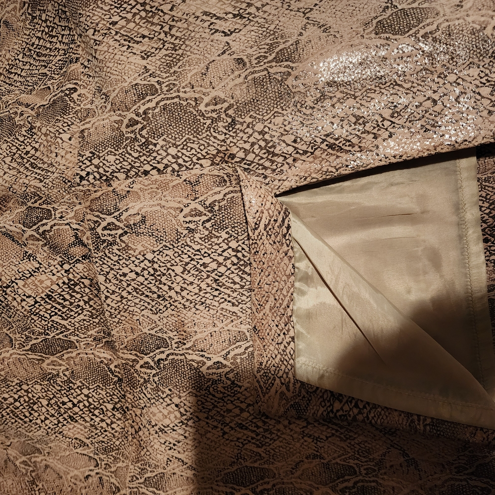Spiegel Beige Snake Print Skirt 16